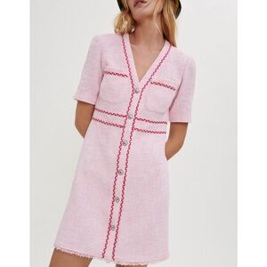 NWT Maje Rerose tweed dress size 34